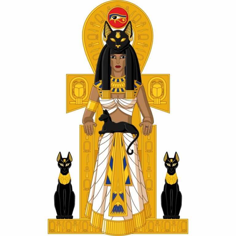 Den egyptiske gudinnen Bast