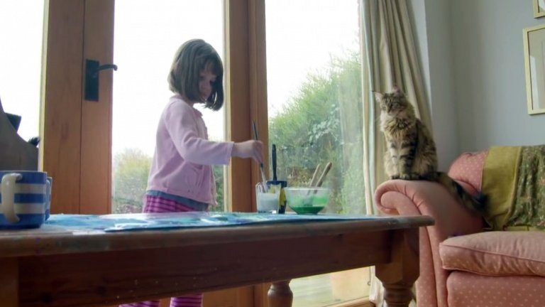 Autistisch meisje en haar kat