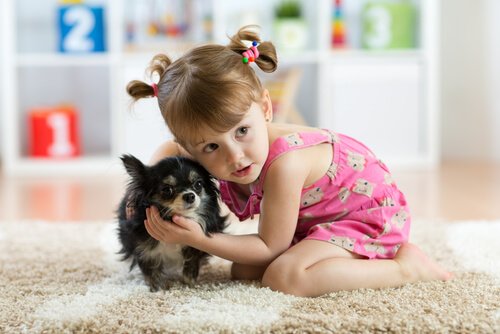 Pies i dziewczynka