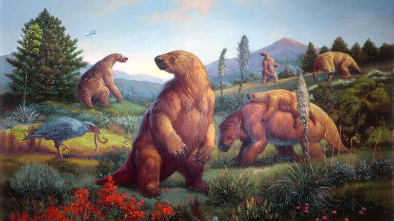 Megaterium, prehistoryczne zwierzęta.