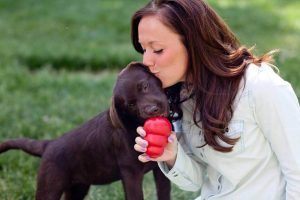 Dog with Kong toy