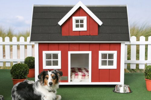 Farm dog houses.