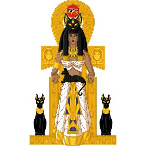 The Egyptian goddess Bastet.