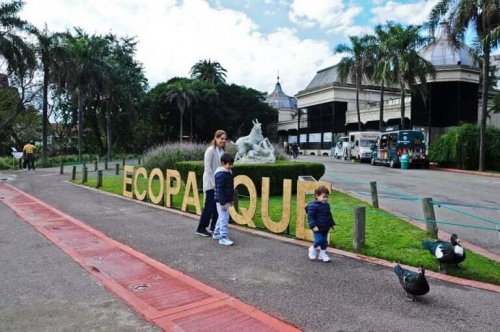 A shot of the entrance of the Buenos Aires eco park.
