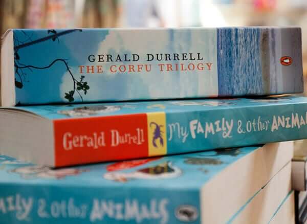 A stack of Gerald Durrell's books.