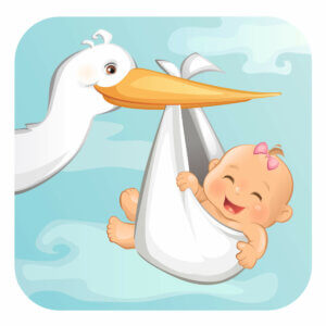 Legend of storks and babies.