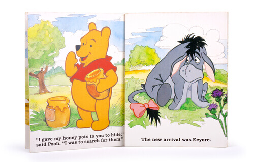 Famous Animals in Literature: a Winnie the Pooh book.