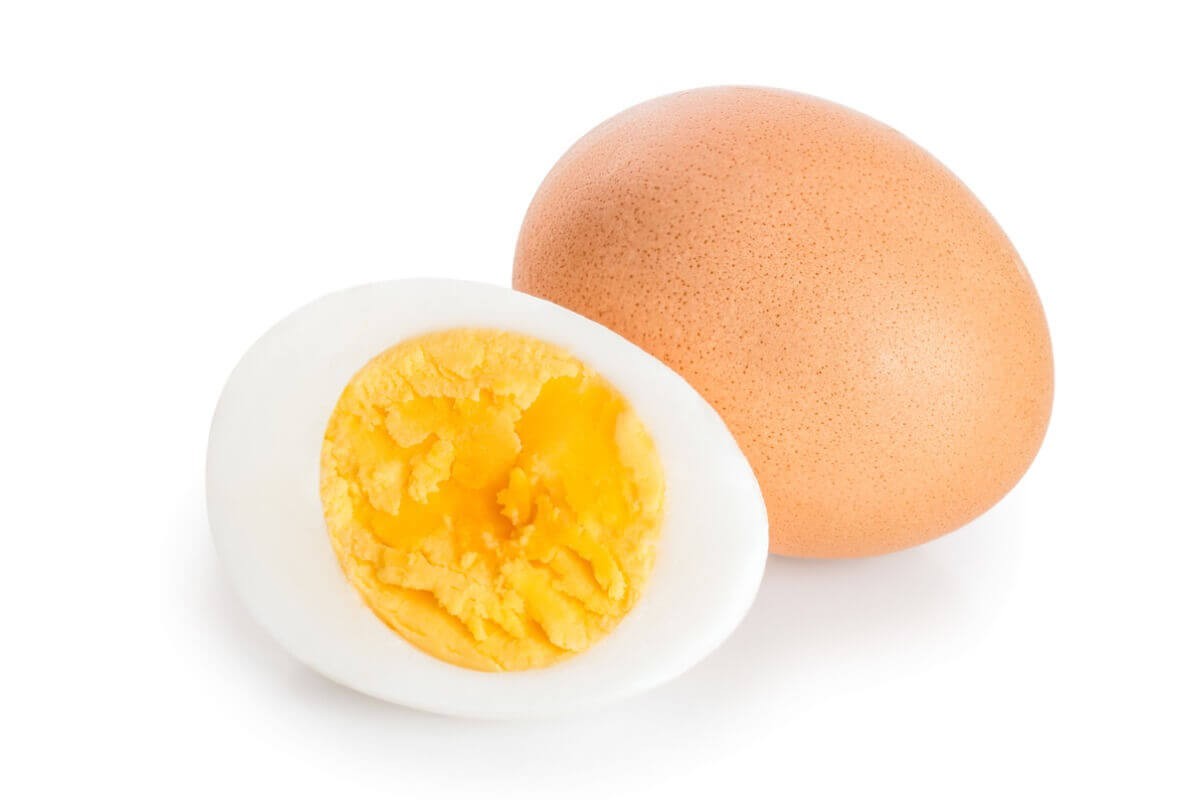 Ett kokt ägg.